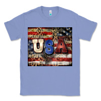 Colony Blue usa Classic Tee - CowGirlArtShop