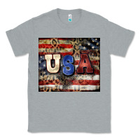 Heather Grey usa Classic Tee - CowGirlArtShop