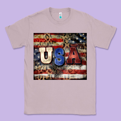 Usa Classic Tee Designed By Cowgirlartshop