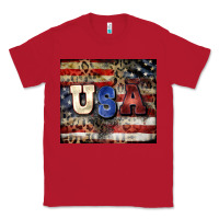 Red usa Classic Tee - CowGirlArtShop