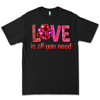 Black Love is all you need Valentine's Day Premium Tee - HowdyJamesFarm