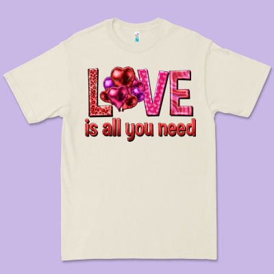 Love Is All You Need Valentine's Day Premium Tee Designed By Howdyjamesfarm