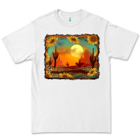White western desert sunset background Premium Tee - RanaPortraitStore