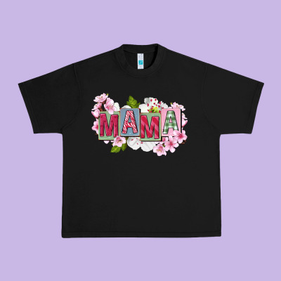 Mother's Day Mama Urban Heavy Tee Designed By Fadigitalartstudio