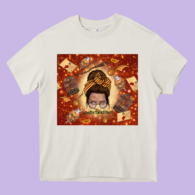Wizard Head Mom Heavy Core Tee Designed By Tumblerdesignbyshophia