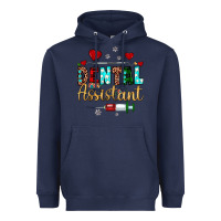 Navy Christmas dental assistant Heavyweight Hoodie - JahusDesignShop