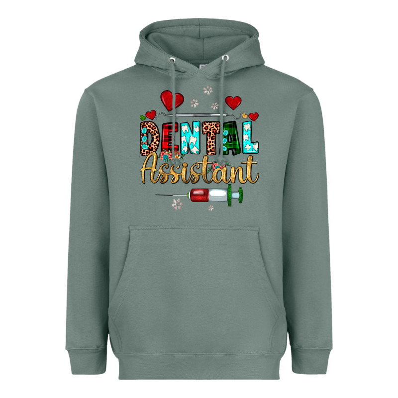 Christmas Dental Assistant Heavyweight Hoodie by JahusDesignShop | Teevron