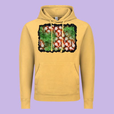 Halloween Ghost Background Vintage Hoodie Designed By Bundleandbundleshop