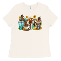 Bone horses coffee cups Ladies Tee - OliviaCreatesArt