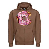 Chestnut pink strawberry donut Zipper Hoodie - AdoDesignShop
