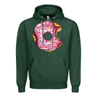 Sports Green pink strawberry donut Zipper Hoodie - AdoDesignShop