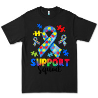 Black support squad autism Premium Tee - CowGirlArtShop
