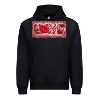 Black Pink Love Kiss Valentine's Day Urban Hoodie - RanaPortraitStore