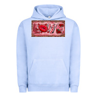 Pigment Grape Ice Pink Love Kiss Valentine's Day Urban Hoodie - RanaPortraitStore