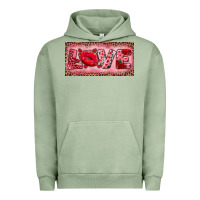 Pigment Oil Green Pink Love Kiss Valentine's Day Urban Hoodie - RanaPortraitStore