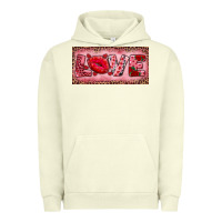 Pigment Pistachio Pink Love Kiss Valentine's Day Urban Hoodie - RanaPortraitStore