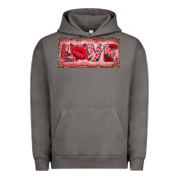 Pigment Tornado Pink Love Kiss Valentine's Day Urban Hoodie - RanaPortraitStore