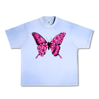 Grape Ice floral pink butterfly Urban Heavy Tee - Jasminsmagicworld