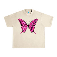 Sandshell floral pink butterfly Urban Heavy Tee - Jasminsmagicworld