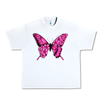 White floral pink butterfly Urban Heavy Tee - Jasminsmagicworld