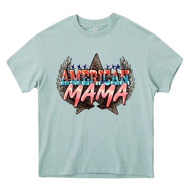 American Mama Mother's Day Heavy Core Tee by HowdyJamesFarm | Teevron