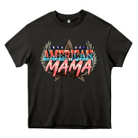 Asphalt American mama Mother's Day Heavy Core Tee - HowdyJamesFarm