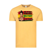 Vintage Mustard black history month black girl Vintage Tee - FaDigitalArtStudio
