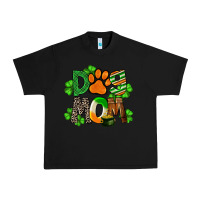 Black St. Patricks Dog Mom Urban Heavy Tee - FaDigitalArtStudio