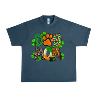 Midnight Navy St. Patricks Dog Mom Urban Heavy Tee - FaDigitalArtStudio