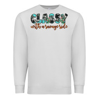 Dove Grey classy with a savage side Premium Sweatshirt - JahusDesignShop