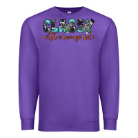 Purple classy with a savage side Premium Sweatshirt - JahusDesignShop