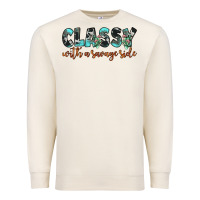Sandshell classy with a savage side Premium Sweatshirt - JahusDesignShop