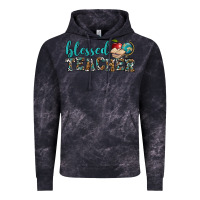 Cloud Black blessed teacher Vintage Hoodie - BundleAndBundleShop