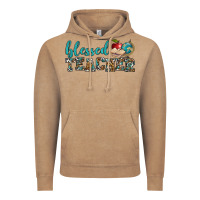 Vintage Coffee blessed teacher Vintage Hoodie - BundleAndBundleShop