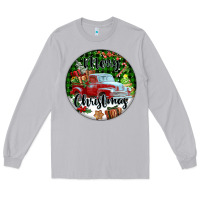 Moon Dust Merry Christmas Truck Long Sleeve Tee - FaDigitalArtStudio