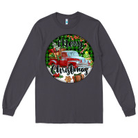 Smoke Merry Christmas Truck Long Sleeve Tee - FaDigitalArtStudio
