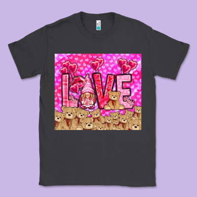 Love Gnome With Bear Tumbler Valentine's Day Classic Tee Designed By Howdyjamesfarm