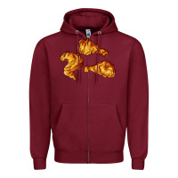 Burgundy nuggets Zipper Hoodie - AdoDesignShop
