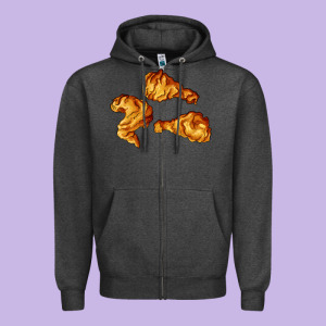 Nuggets Zipper Hoodie Designed By Adodesignshop