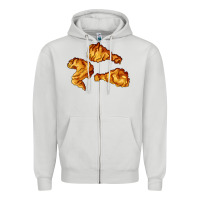 Dove Grey nuggets Zipper Hoodie - AdoDesignShop