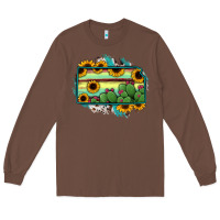 Chestnut Kansas map sunflower catus serape Long Sleeve Tee - RanaPortraitStore