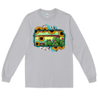 Moon Dust Kansas map sunflower catus serape Long Sleeve Tee - RanaPortraitStore