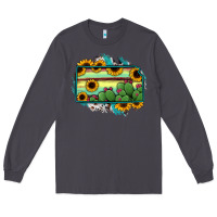 Smoke Kansas map sunflower catus serape Long Sleeve Tee - RanaPortraitStore