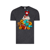 Vintage Black Football Frappe Coffee Vintage Tee - FaDigitalArtStudio