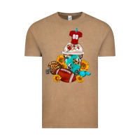 Vintage Coffee Football Frappe Coffee Vintage Tee - FaDigitalArtStudio