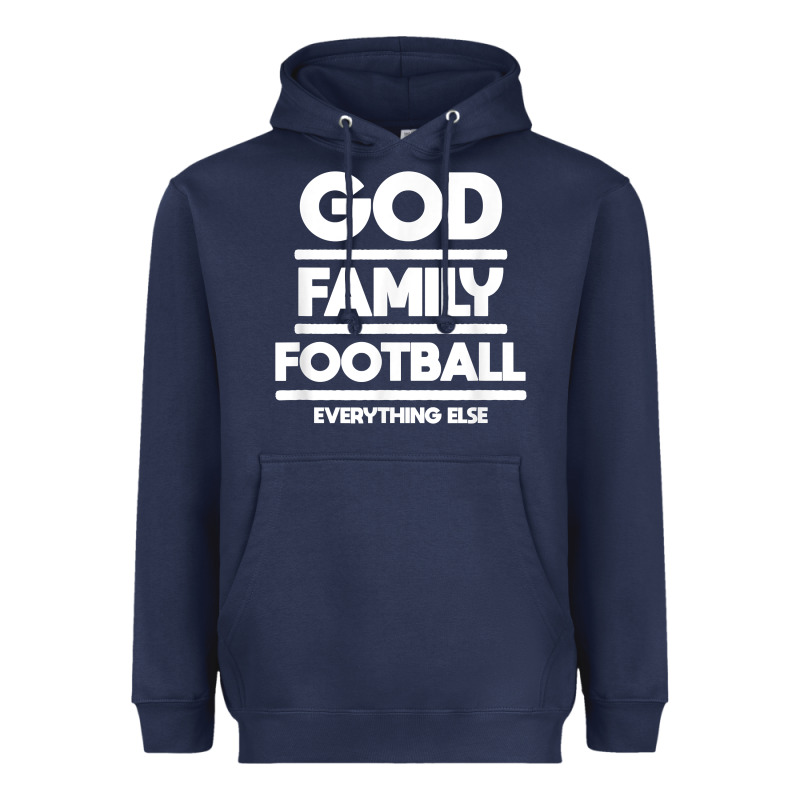 God Family Football Christian Faith Shirt Heavyweight Hoodie by baoMotion | Teevron