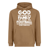 Toasted Coconut god family football christian faith shirt Heavyweight Hoodie - baoMotion