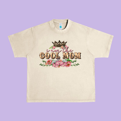 I Am The Cool Mom Urban Heavy Tee Designed By Fadigitalartstudio