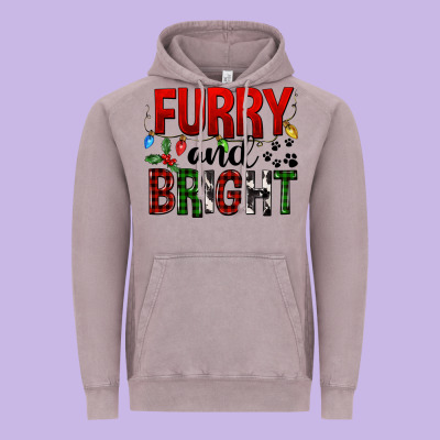 Furry And Bright Vintage Hoodie Designed By Fadigitalartstudio