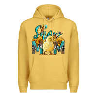Antique Gold Western Show Mom Baby Chick Premium Hoodie - LillyAllenDesigns